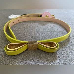 Neon Green Ted Baker Waist Belt w/Bow